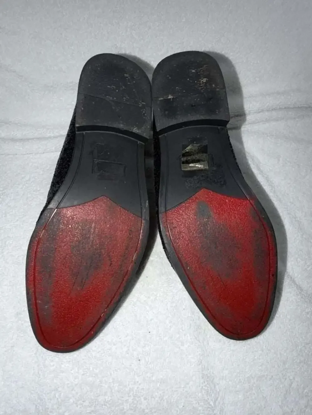 Enzo Romeo SPK04 Mens Vintage Glitter Dress Loafers Slip On Shoes Black Size 8.5